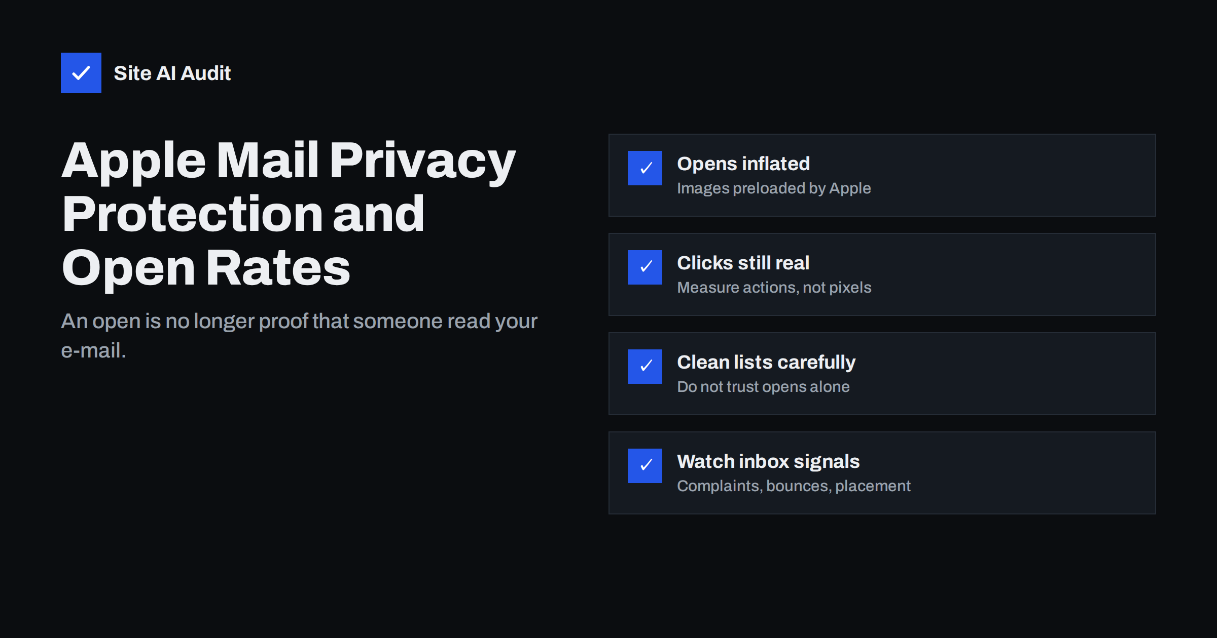 Apple Mail Privacy Protection: Why Open Rates Mislead You