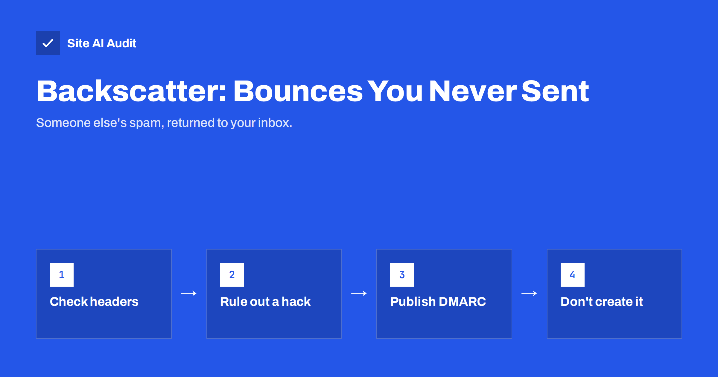 Backscatter: Why You Get Bounces for Emails You Never Sent