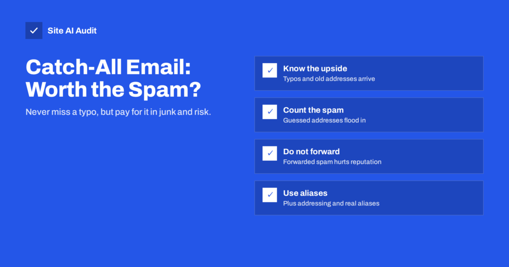 Catch-All Email Addresses: Pros, Cons and the Spam Problem