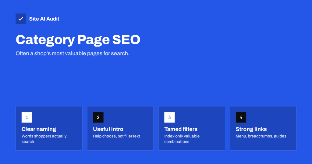Category Page SEO for Online Shops: A Practical Guide