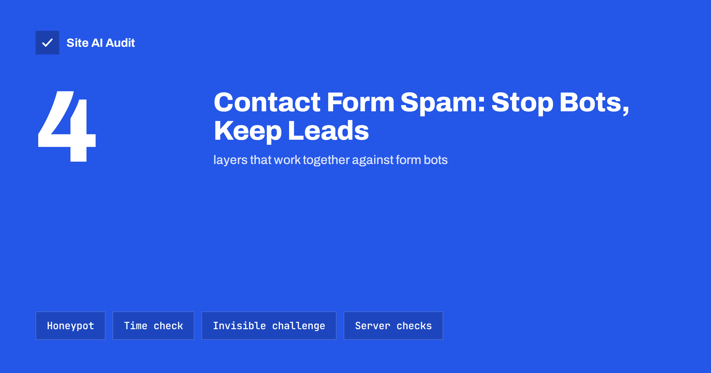 Contact Form Spam: How to Stop Bots Without Losing Leads