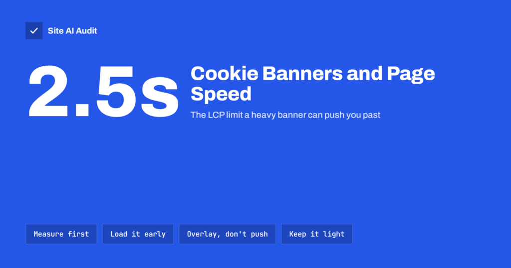 Cookie Consent Banners and Page Speed: How to Keep Both
