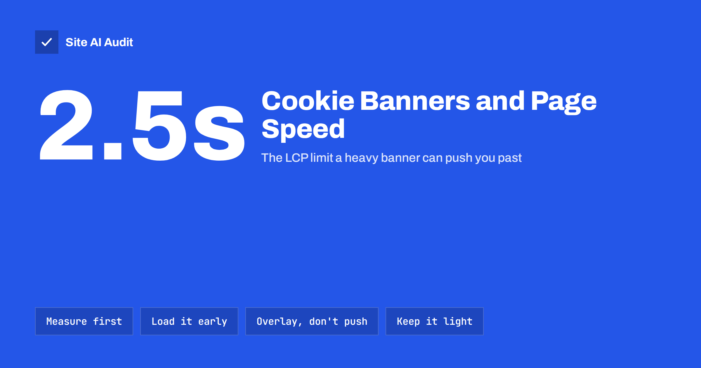 Cookie Consent Banners and Page Speed: How to Keep Both