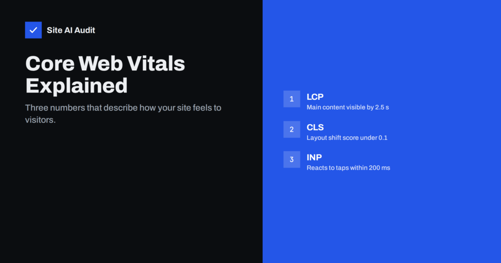 Core Web Vitals Explained for Small Business Websites
