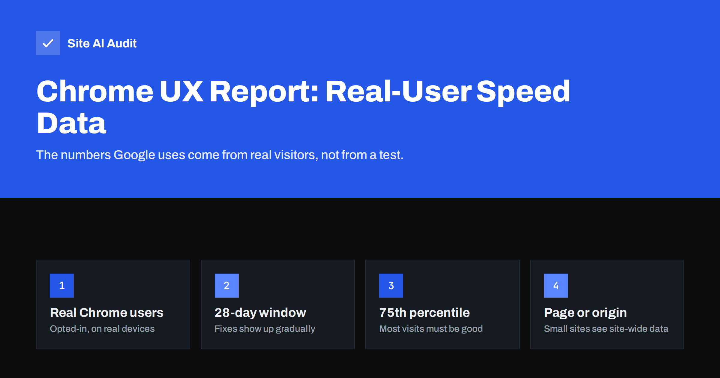 Chrome UX Report (CrUX): Where Real Speed Data Comes From