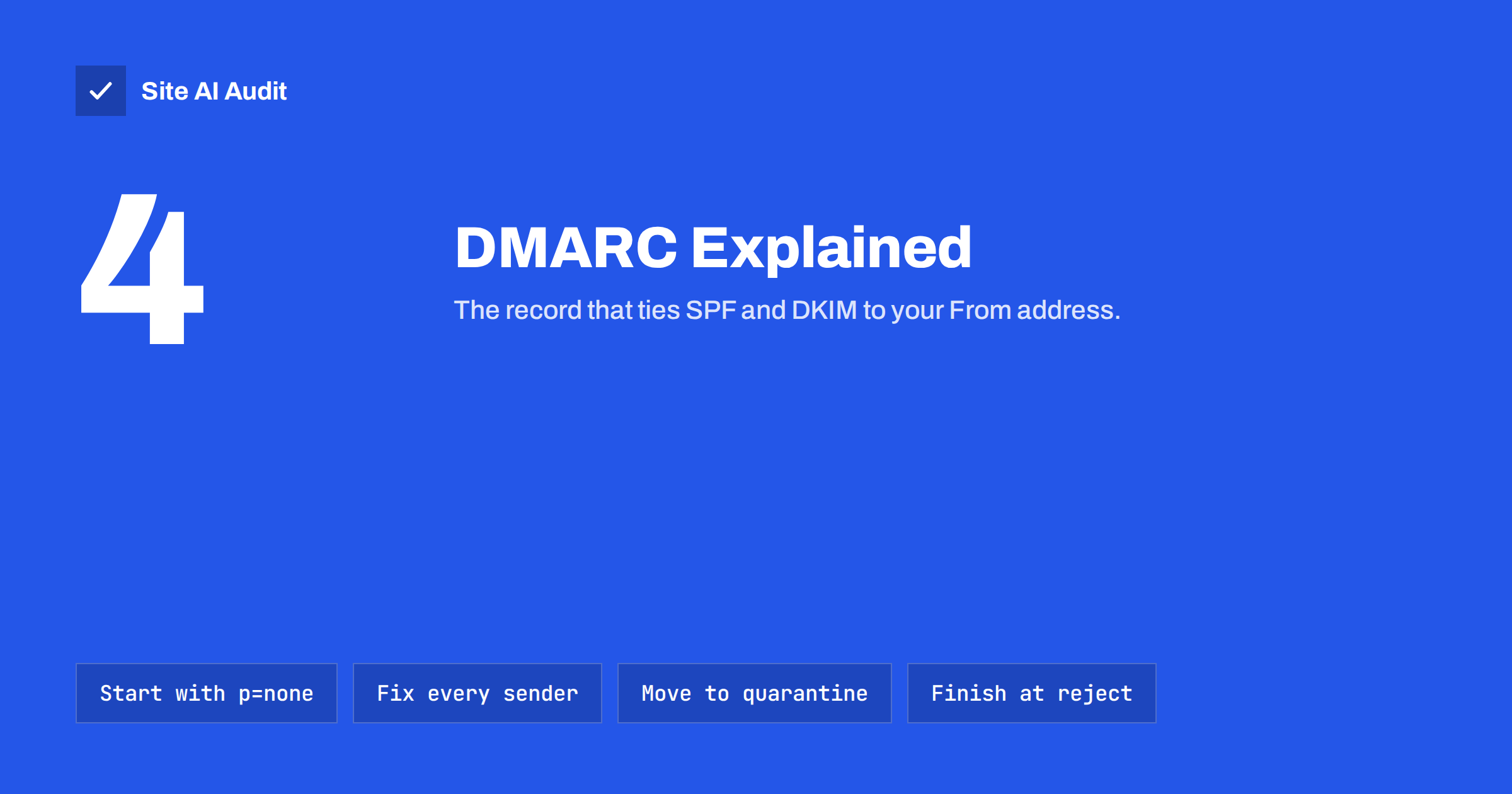 DMARC Explained: Policies, Alignment and a Safe Rollout
