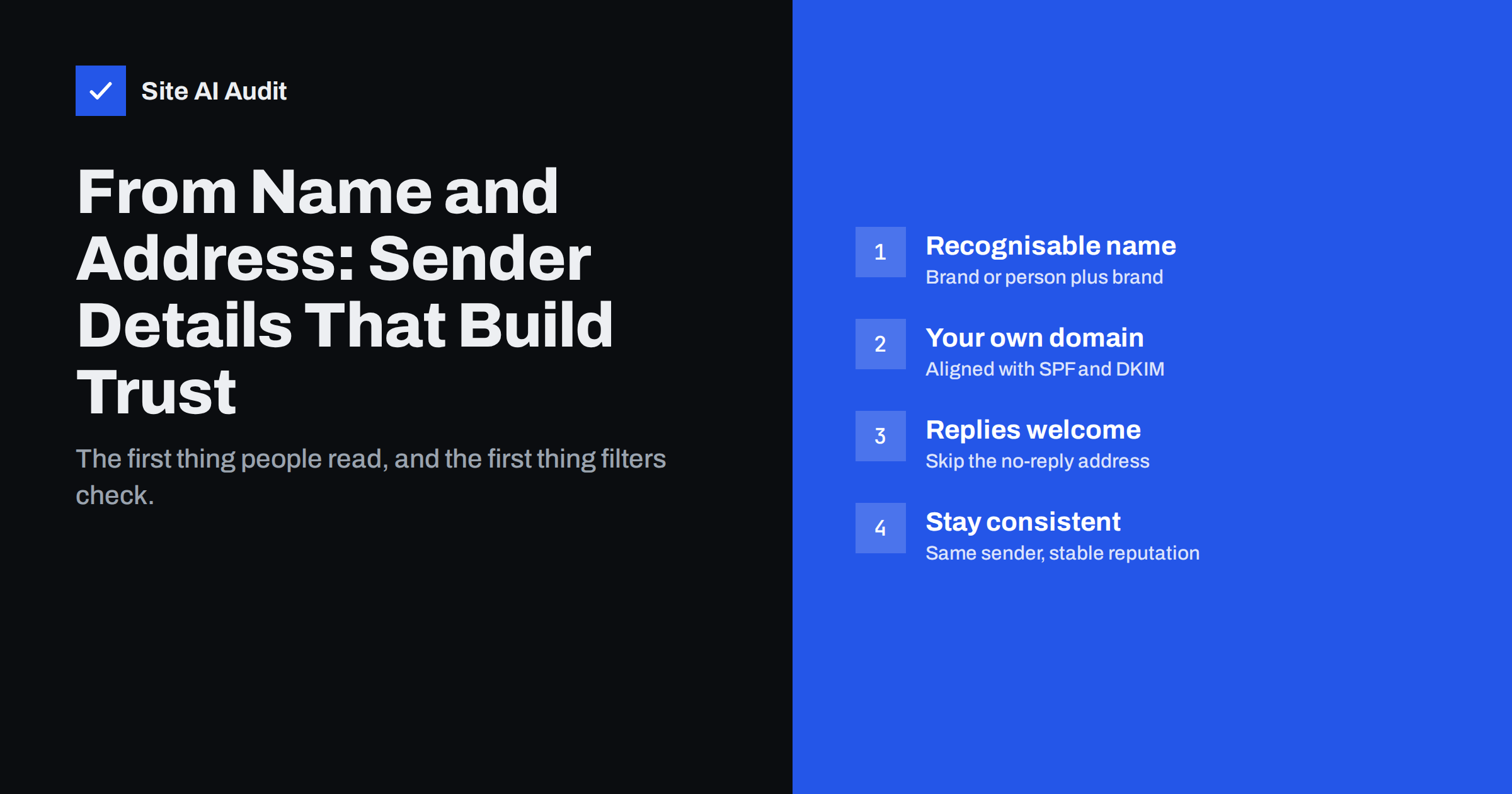 From Name and Address: Email Sender Details That Build Trust