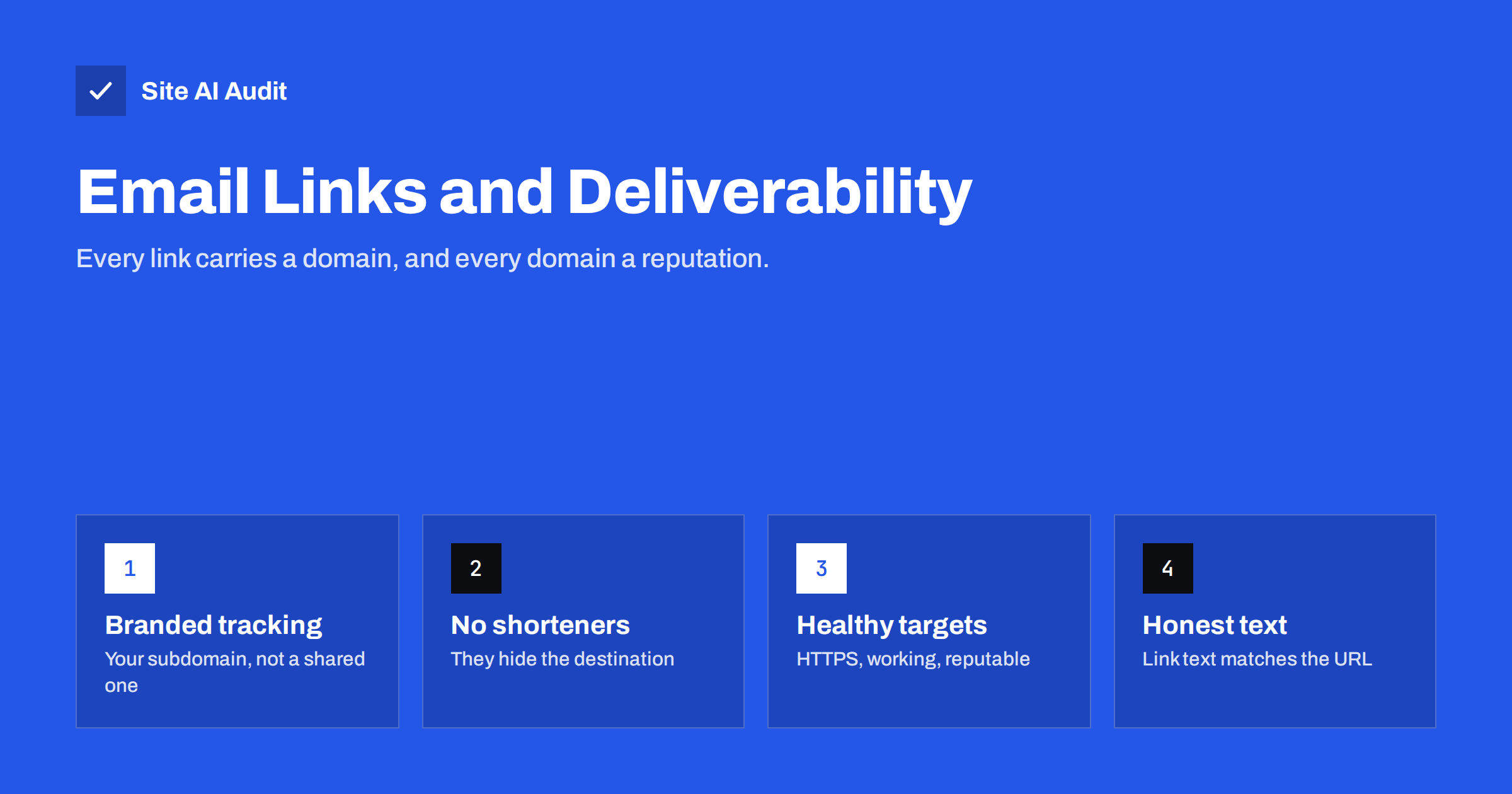 Links in Emails: Tracking Domains, Shorteners and Deliverability