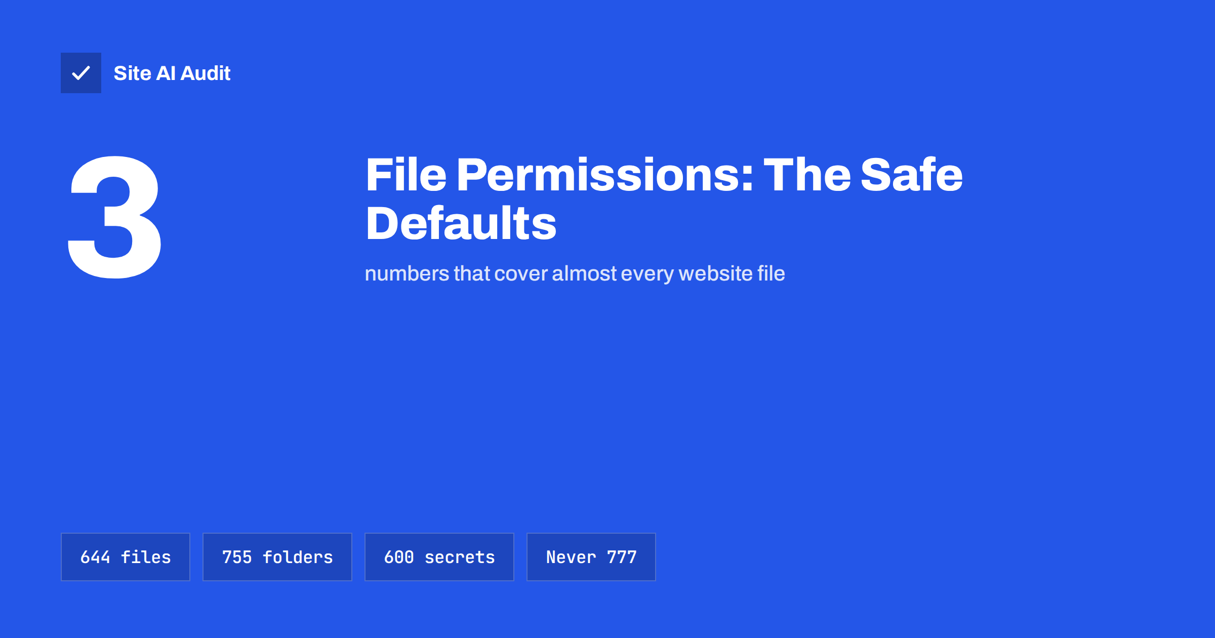 File Permissions on a Web Server: Safe Settings Explained