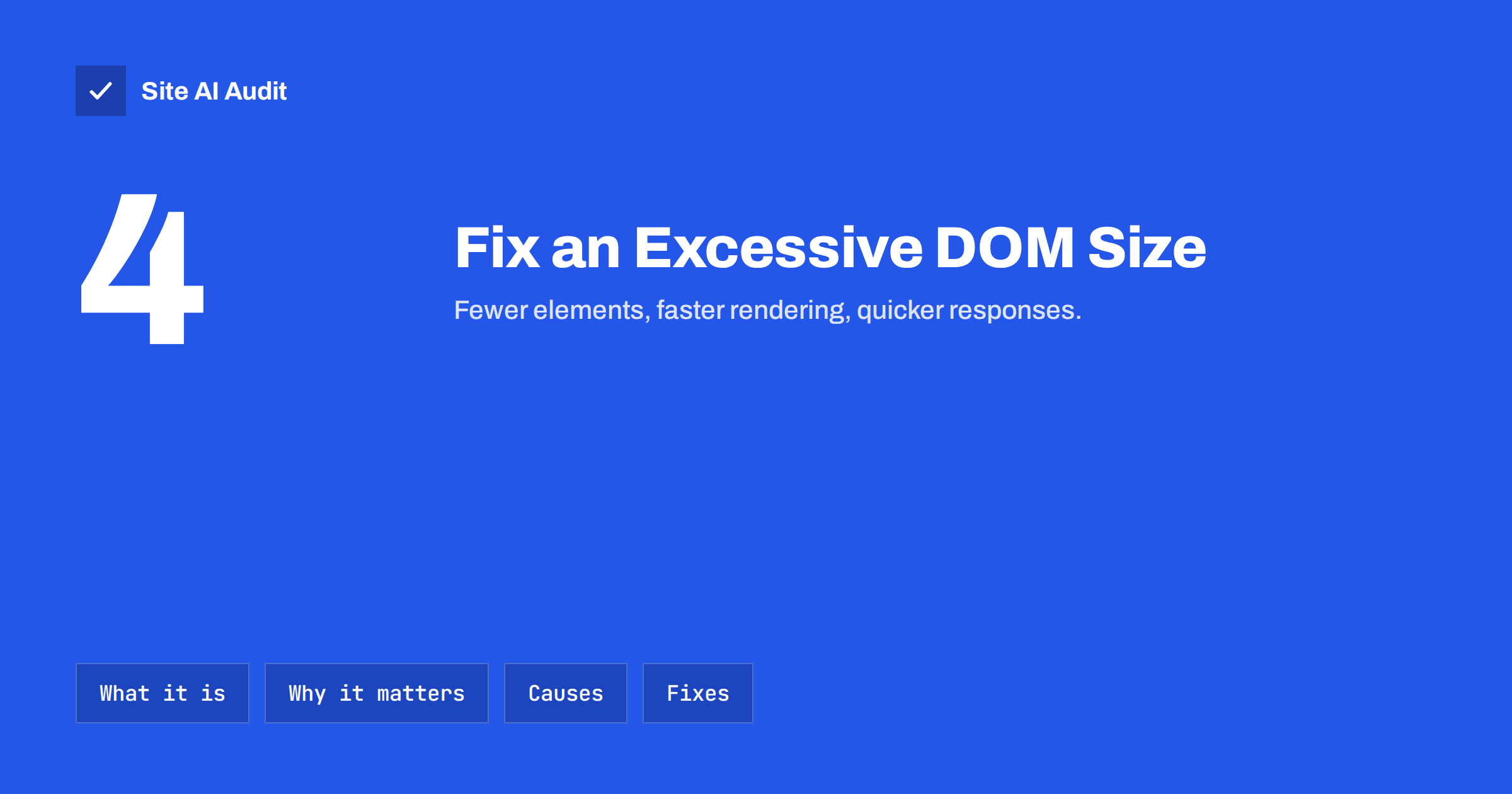 Excessive DOM Size: Why It Slows Pages and How to Fix It