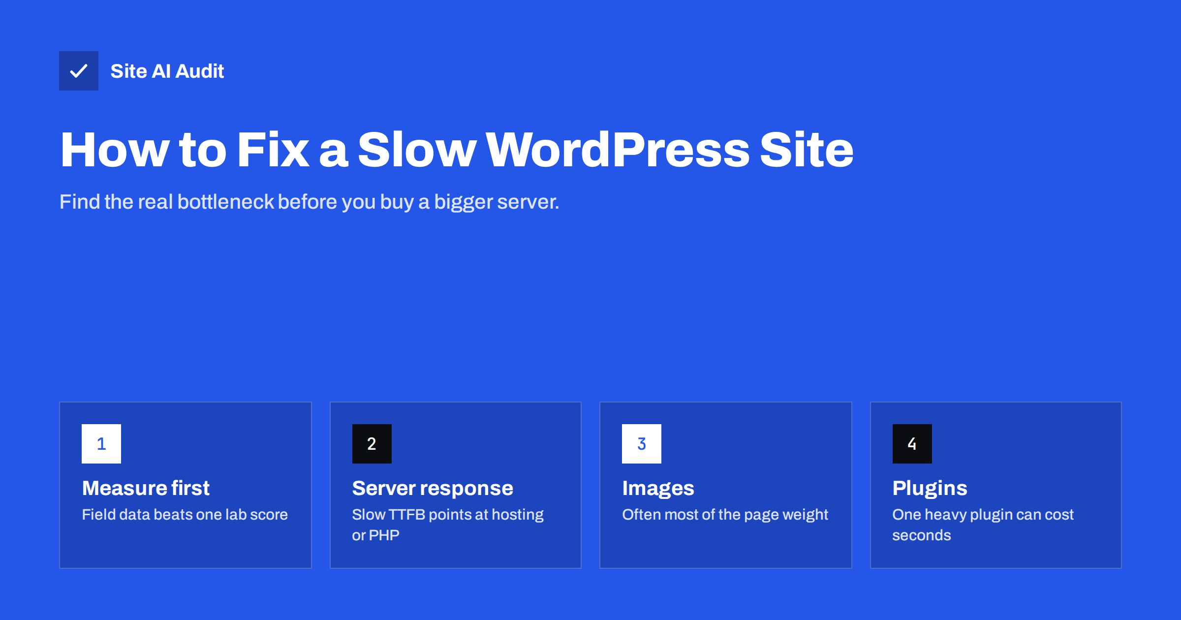How to Fix a Slow WordPress Site: A Step-by-Step Guide