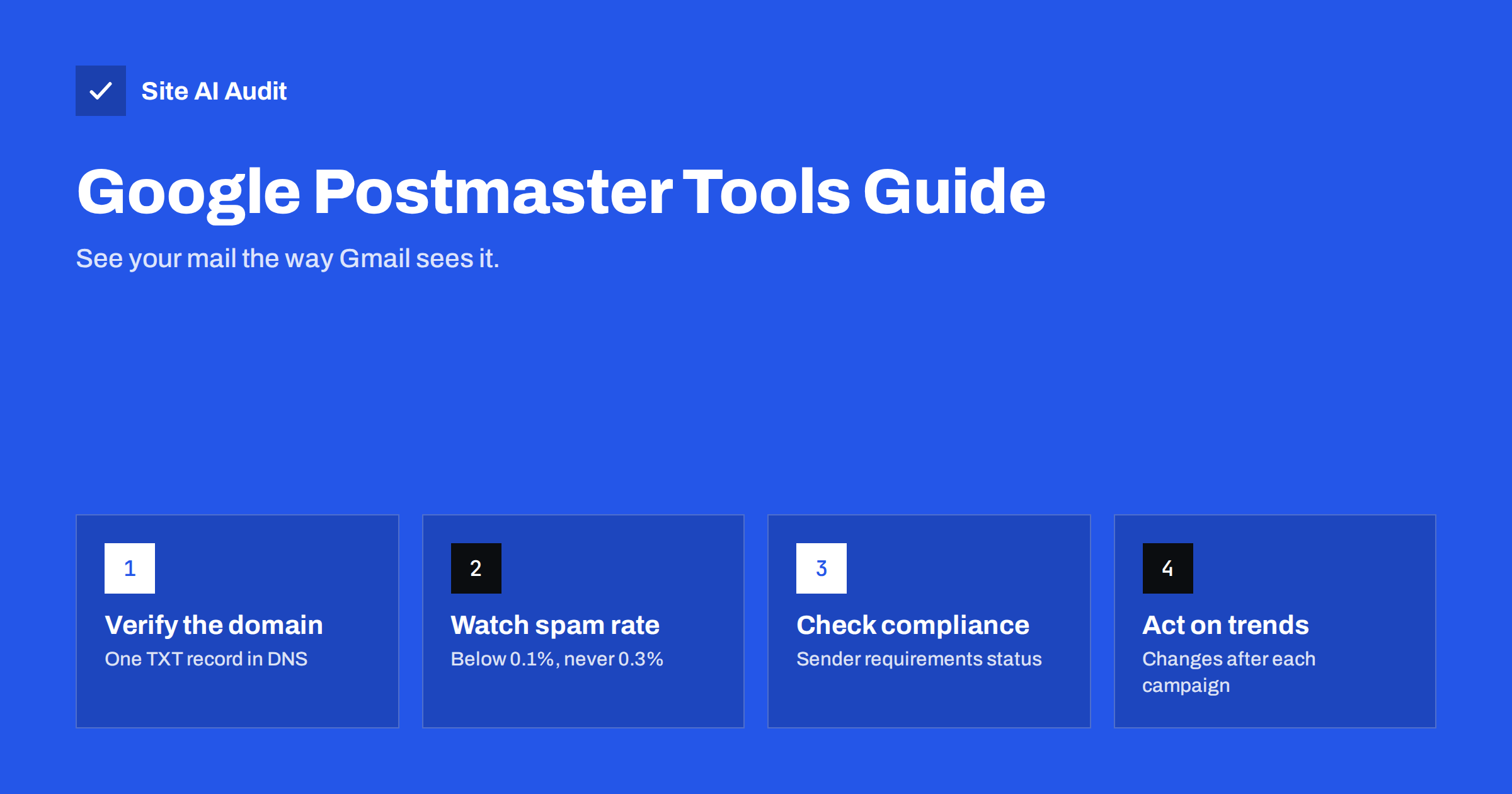 Google Postmaster Tools: How to Set It Up and Read the Data