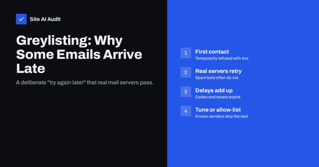 Greylisting Explained: Why Some Emails Arrive Late