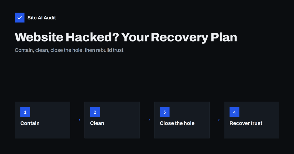 Website Hacked? A Step-by-Step Recovery Plan for Owners