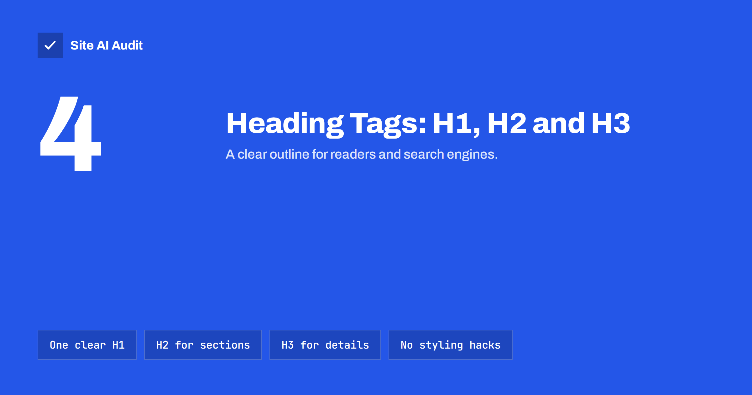 Heading Tags for SEO: How to Use H1, H2 and H3 Properly