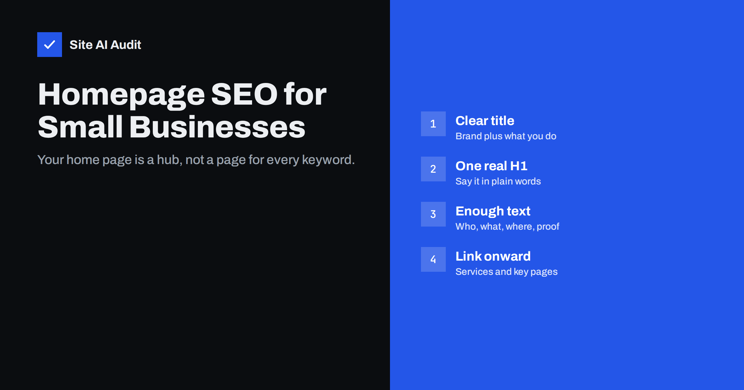 Homepage SEO: What Your Home Page Needs to Be Found