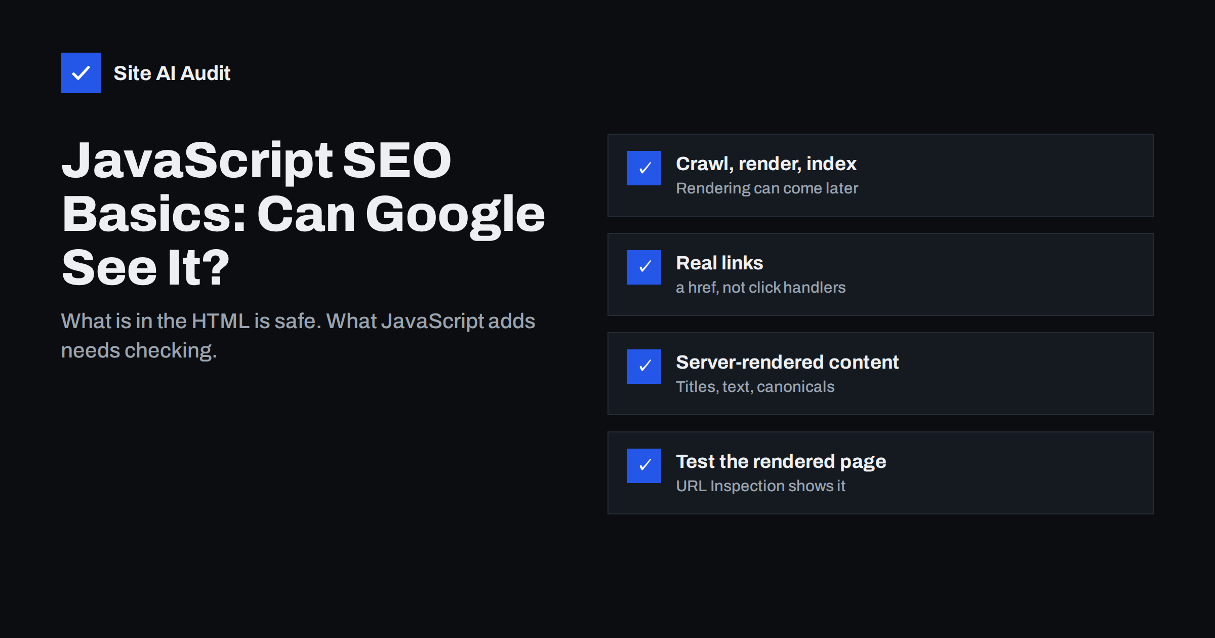 JavaScript SEO Basics: Can Google See Your Content?