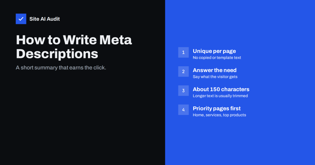 Meta Descriptions: What They Do and How to Write Them