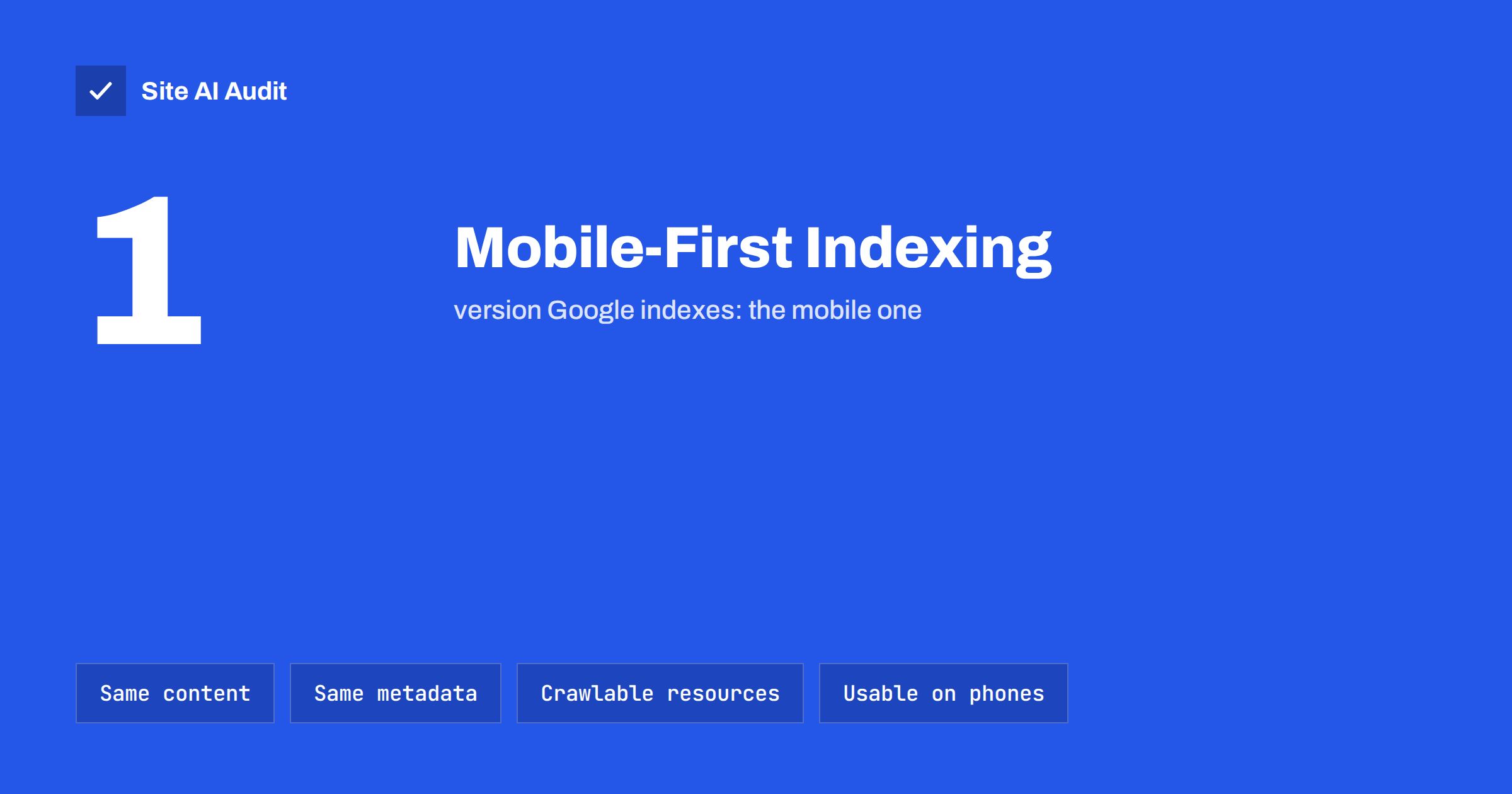 Mobile-First Indexing Explained: What Your Site Needs