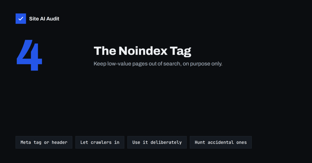 The Noindex Tag: When to Use It and How to Check It