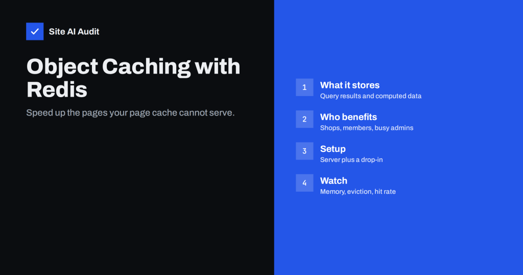 Object Caching with Redis: When Your Website Needs It