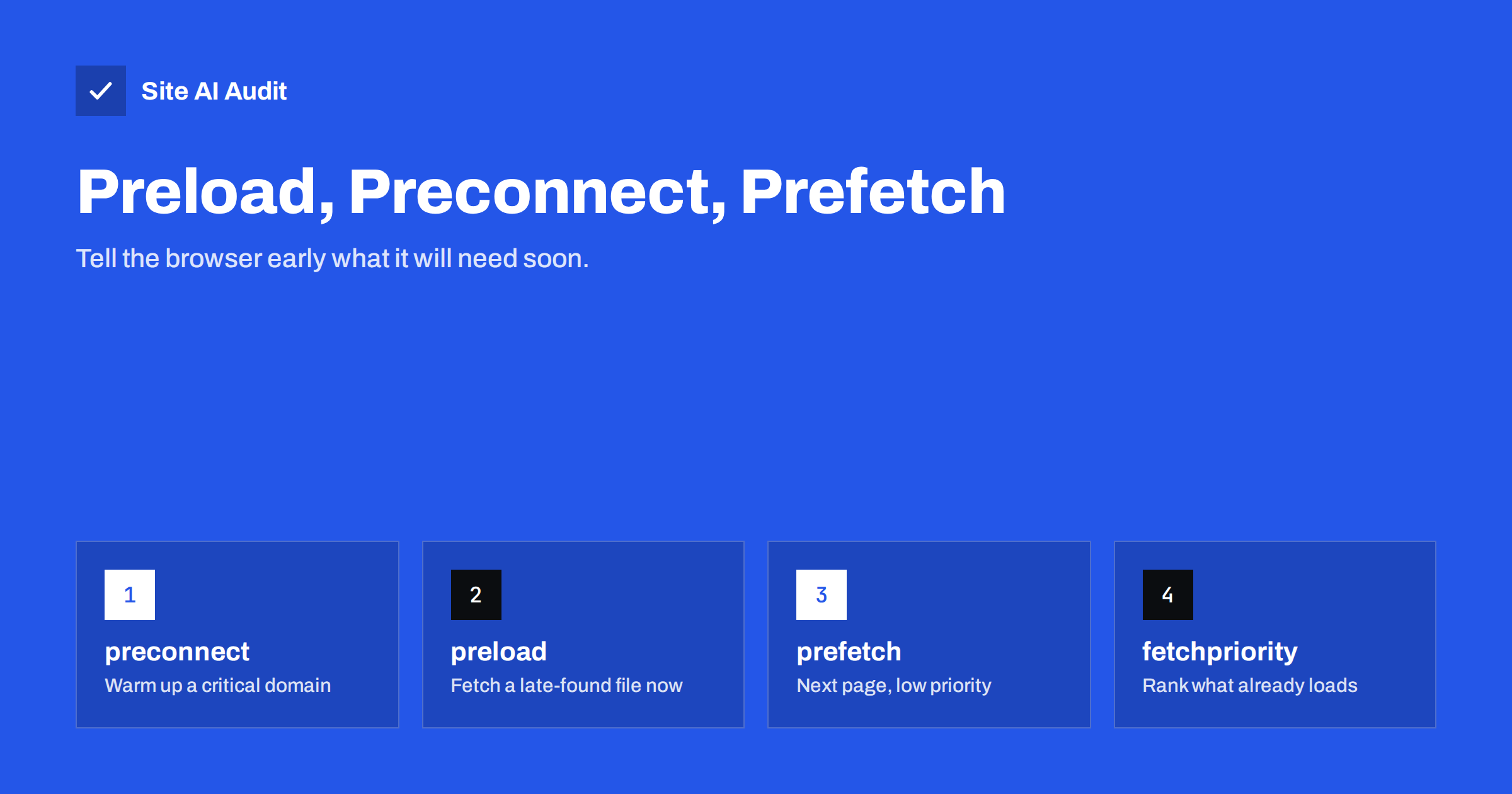 Preload, Preconnect and Prefetch: Resource Hints Explained