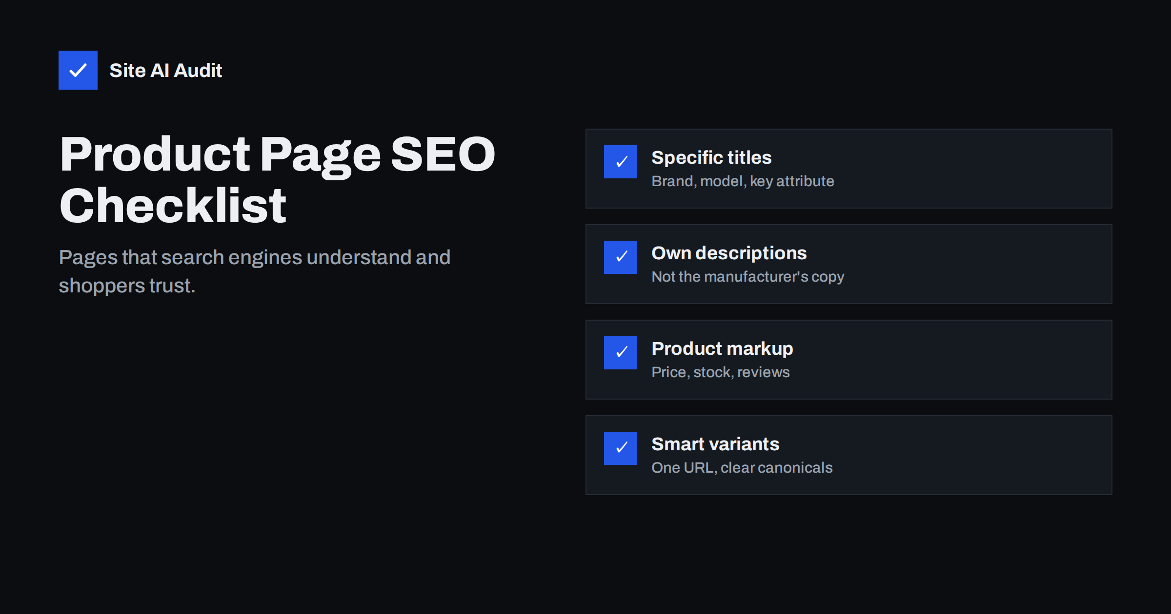 Product Page SEO: A Checklist for Online Shops