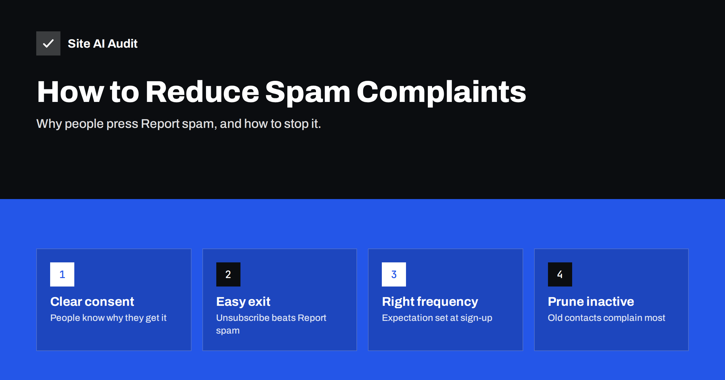 How to Reduce Spam Complaints and Keep Your Spam Rate Low