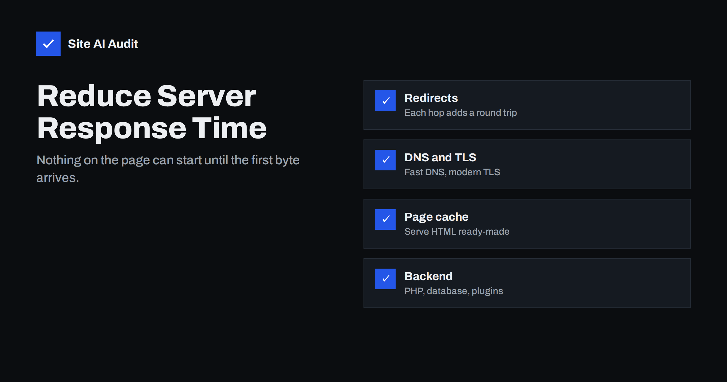 How to Reduce Server Response Time (TTFB) for Faster Pages