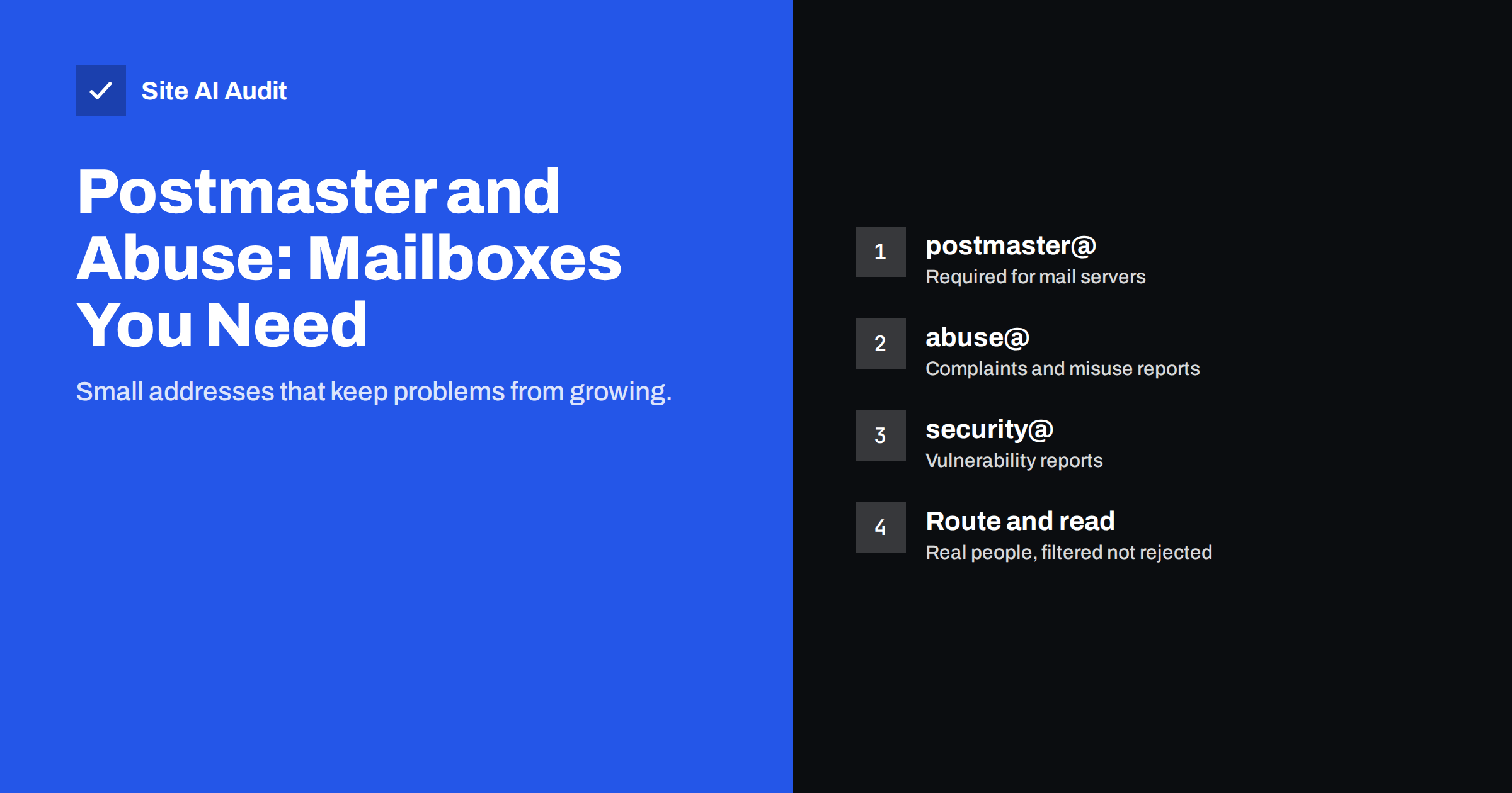 Postmaster and Abuse Mailboxes: Why Every Domain Needs Them