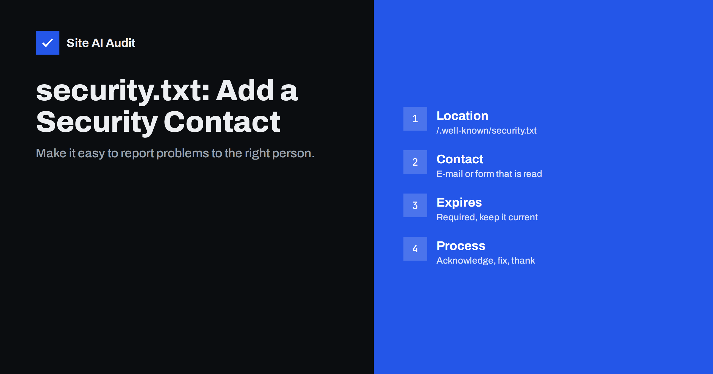 security.txt: How to Add a Security Contact to Your Website