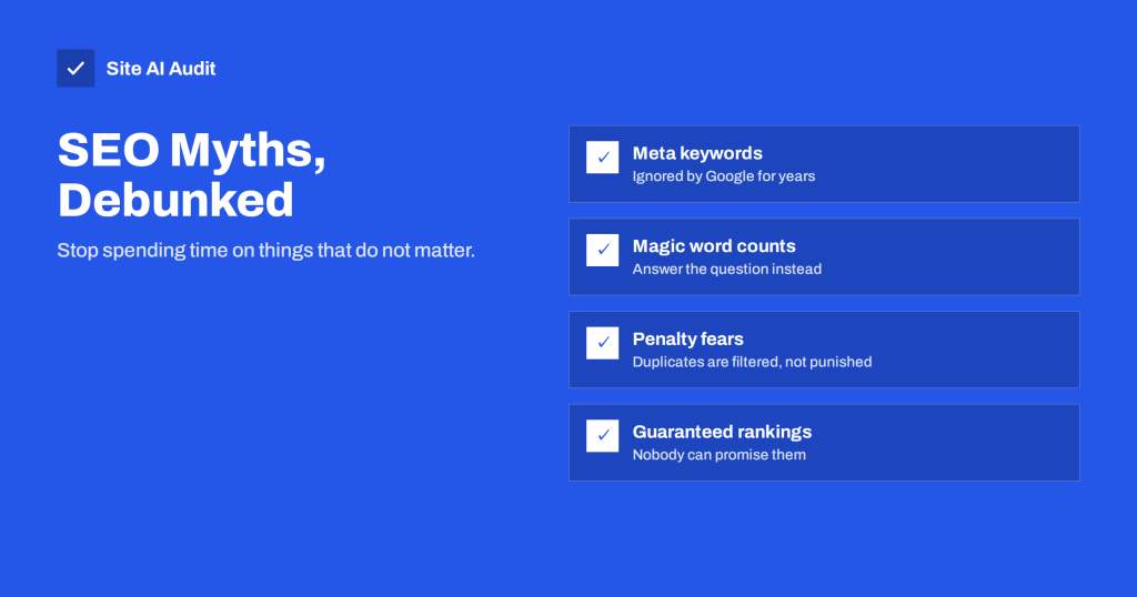 SEO Myths Small Businesses Still Believe, and What Is True
