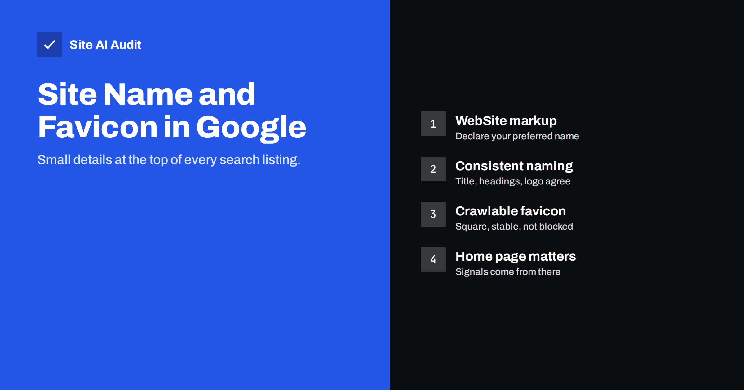 Site Name and Favicon in Google: How to Get Them Right