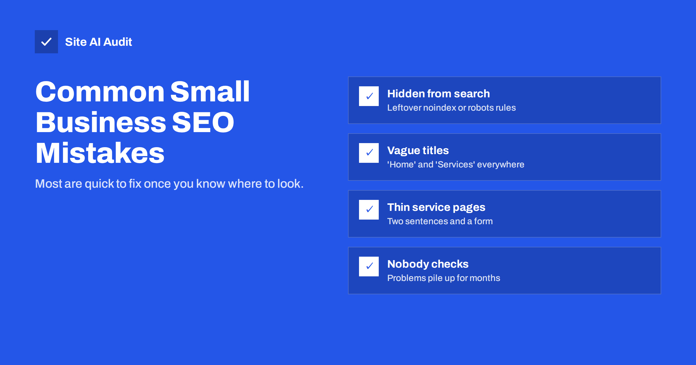 Common SEO Mistakes Small Businesses Make (and How to Fix Them)
