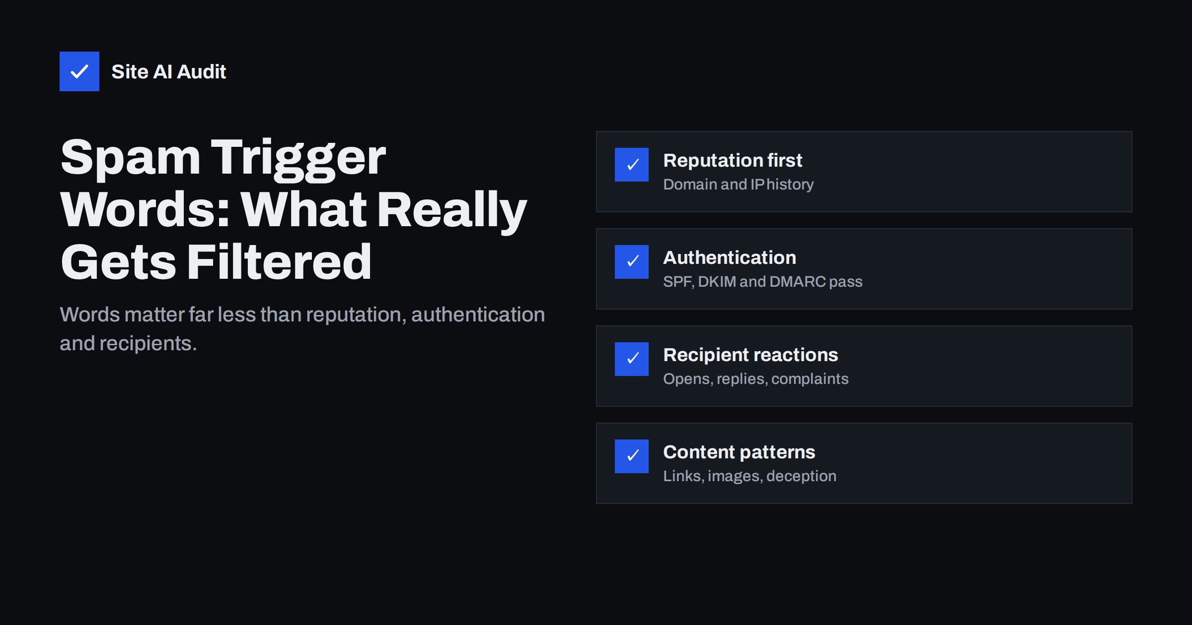 Spam Trigger Words: What Really Gets an Email Filtered