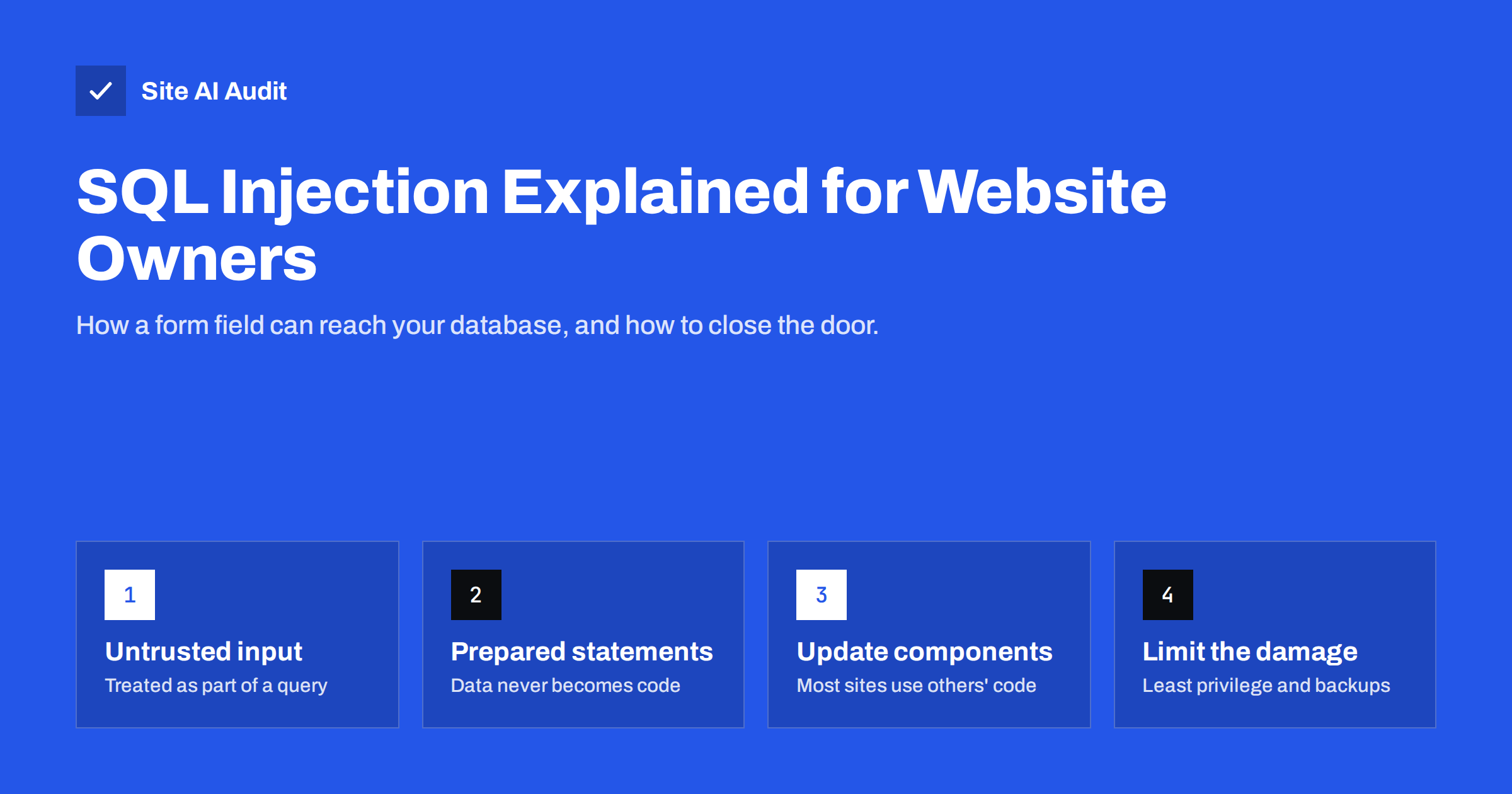 SQL Injection Explained: How Sites Get Breached and Protected