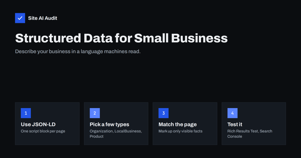 Structured Data for Small Business Websites: A Beginner Guide