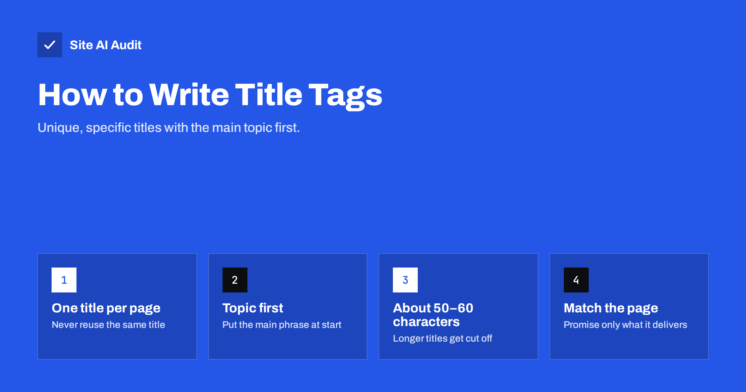 How to Write Title Tags: A Practical Guide for Small Sites