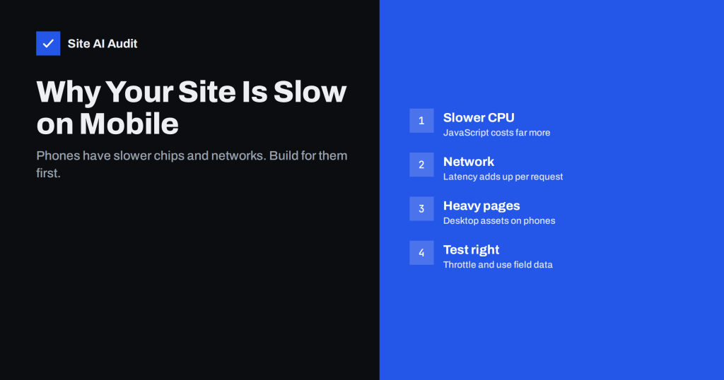 Why Your Website Is Slow on Mobile and How to Fix It
