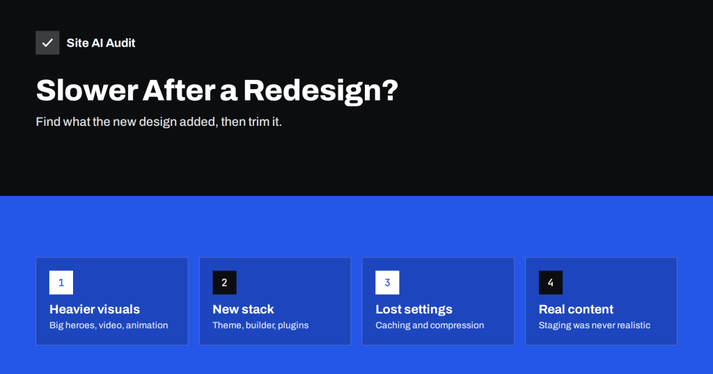 Why Your Website Got Slower After a Redesign (and How to Fix It)