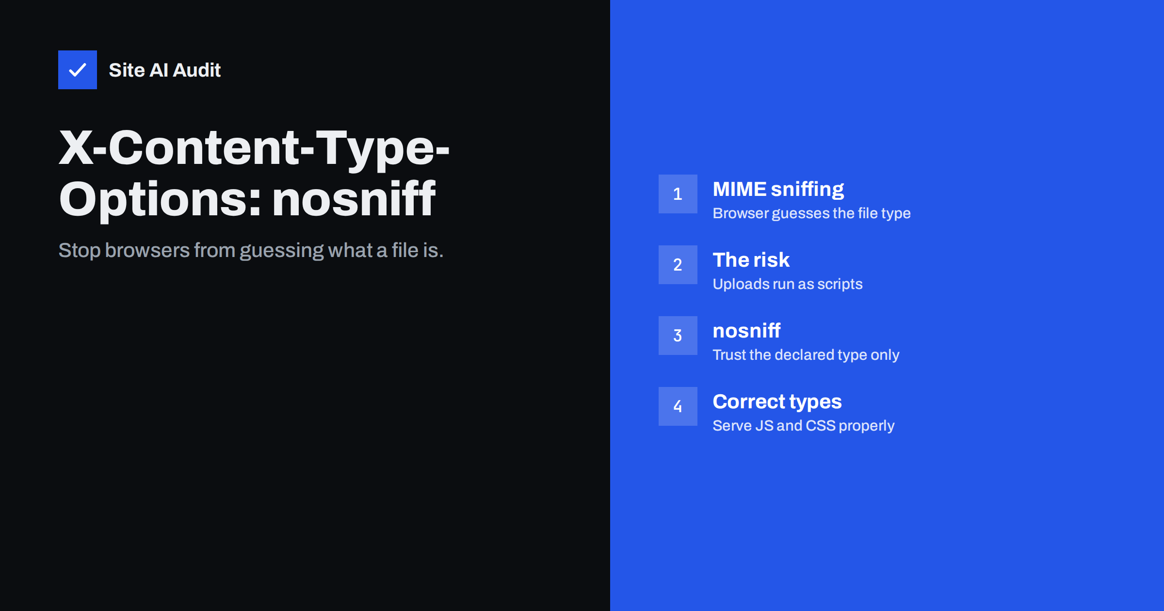 X-Content-Type-Options: nosniff and Safe MIME Types Explained