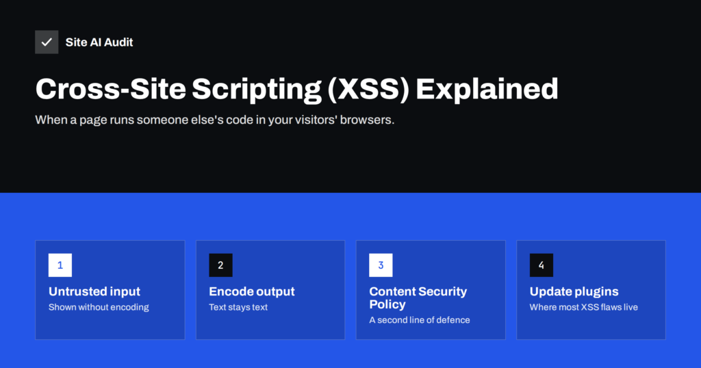Cross-Site Scripting (XSS) Explained for Website Owners