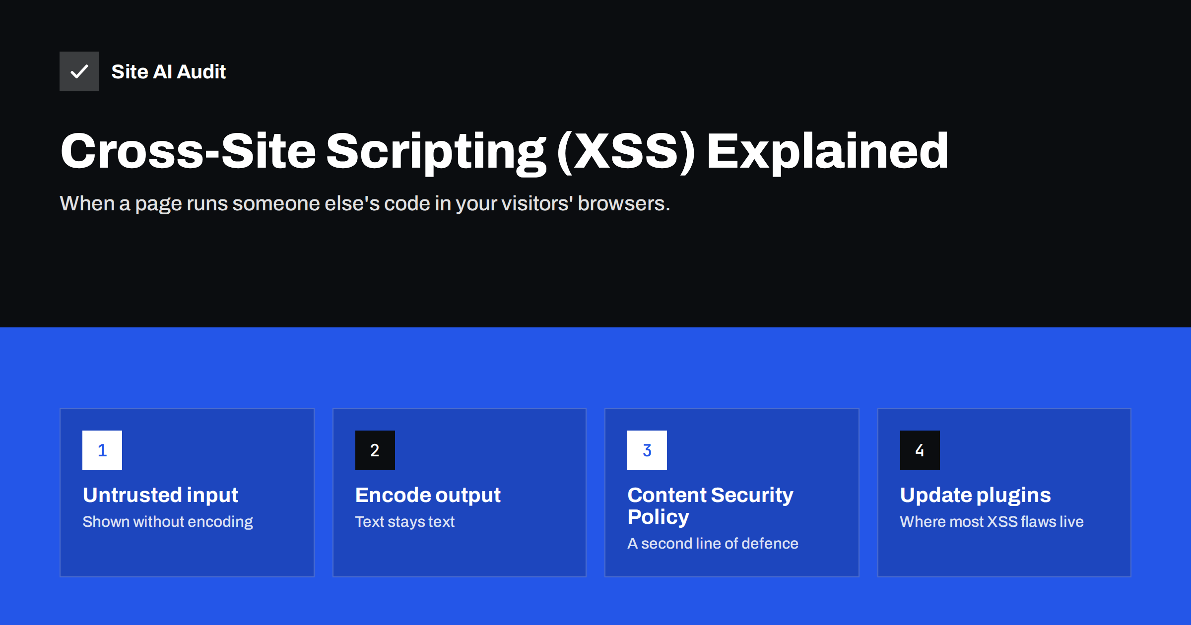 Cross-Site Scripting (XSS) Explained for Website Owners