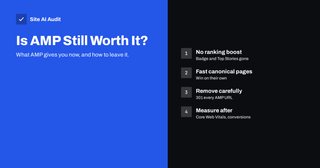 Is AMP Still Worth It? Accelerated Mobile Pages Today