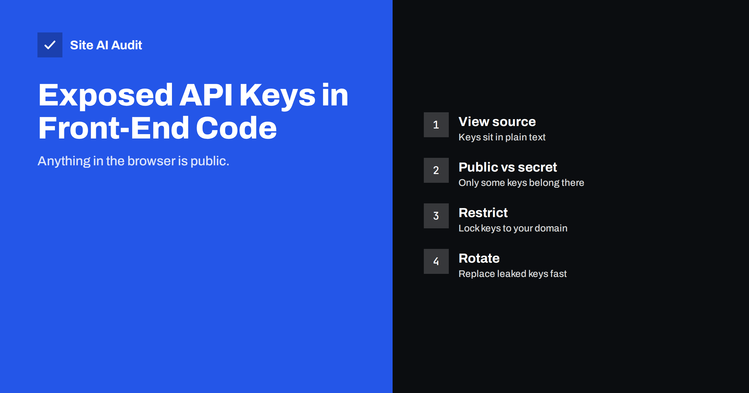 Exposed API Keys in Front-End Code: How to Find and Fix Them