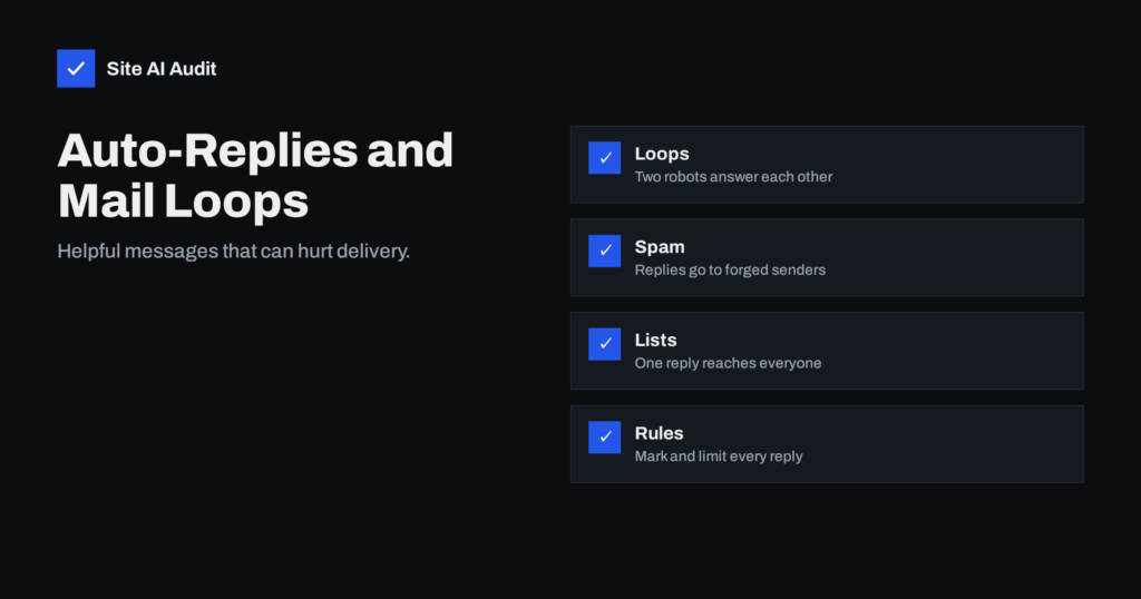 Out-of-Office Auto-Replies: Mail Loops and Deliverability