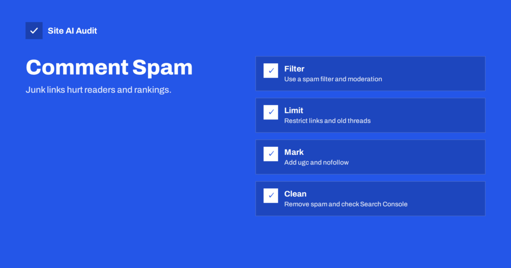 Blog Comment Spam: Protect Your Site’s SEO and Reputation