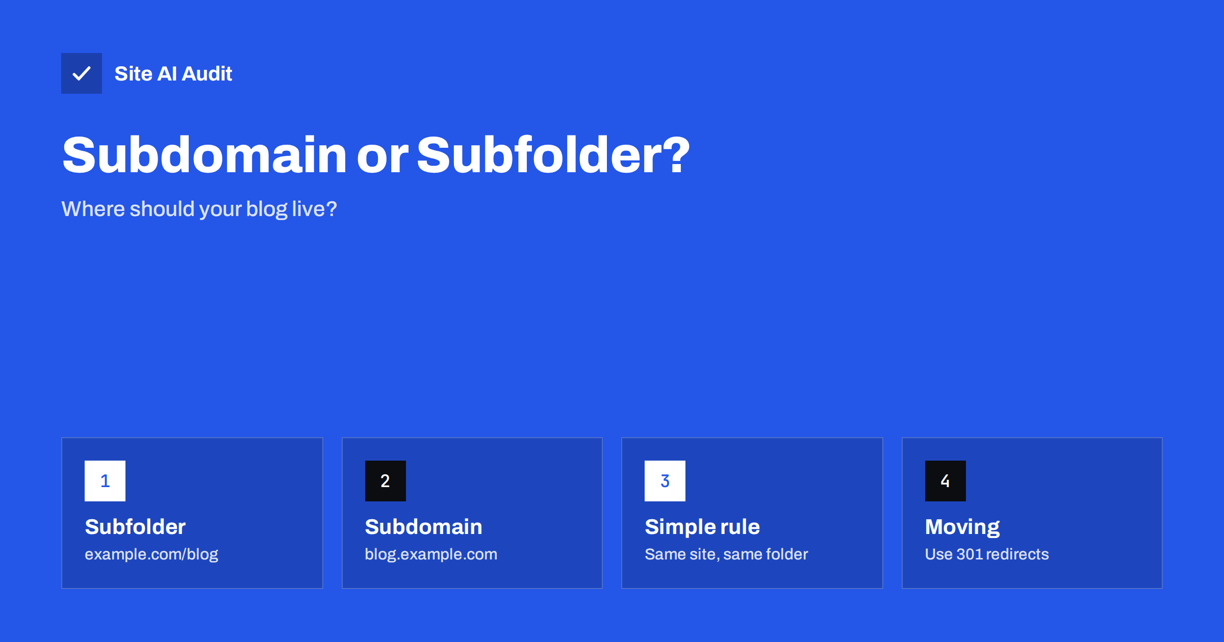 Blog on a Subdomain or Subfolder? What Works for SEO