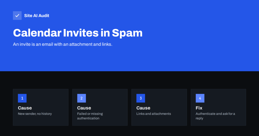 Why Calendar Invites Land in Spam and How to Fix It