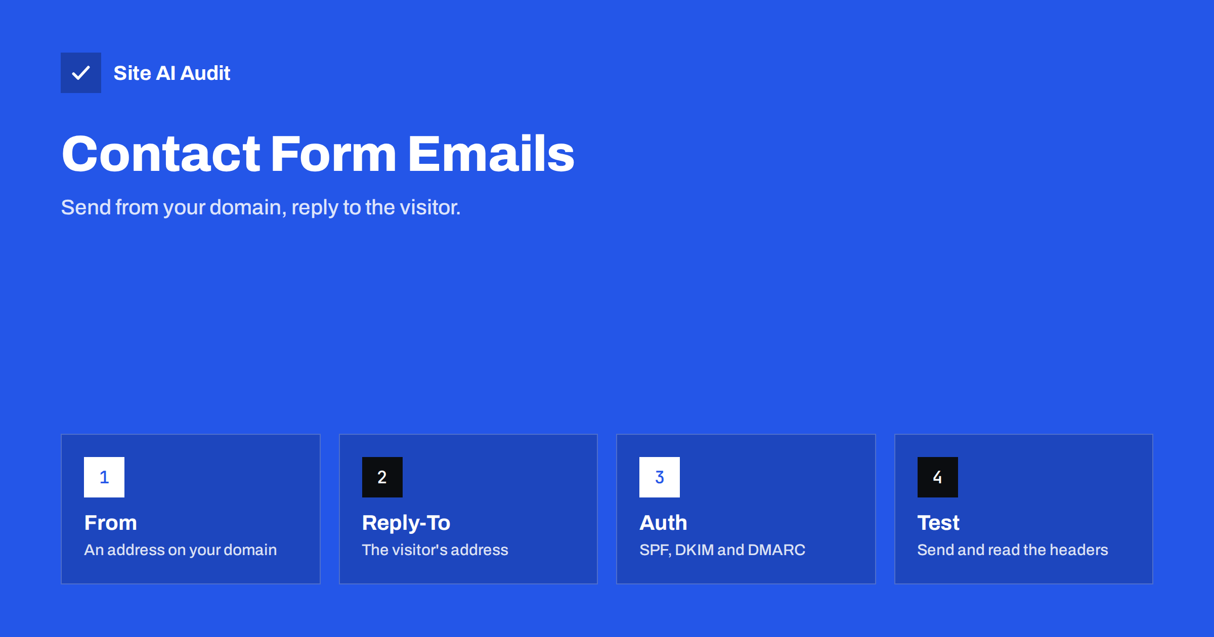 Contact Form Emails Not Arriving? Use Your Own Domain